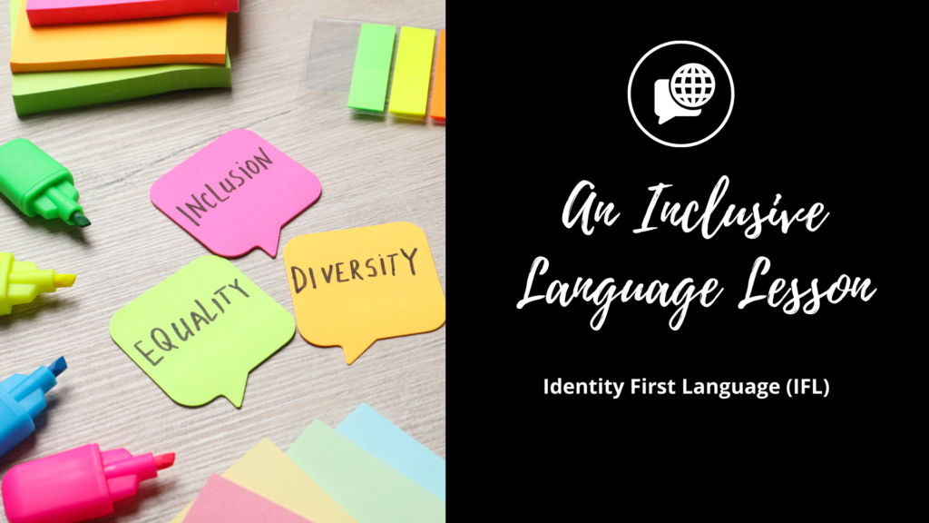A colorful language lesson with sticky notes.