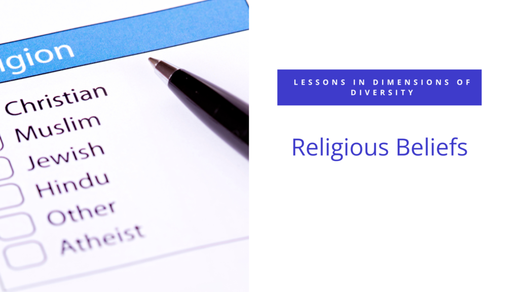 Lessons in diversity religious beliefs.