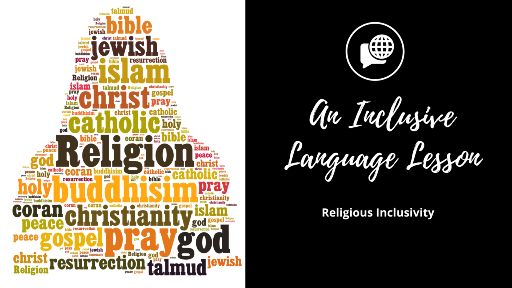 An ambiguous religious language lesson.